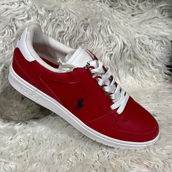 【POLO RALPH LAUREN】トマトレッド スニーカー POLO RALPH LAUREN（靴/シューズ ・ レッド/赤色系）のフリマ